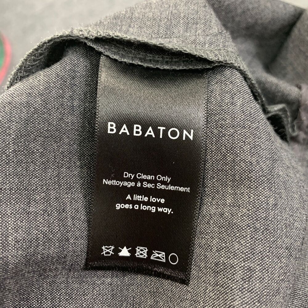 Babaton Skirt Womens 6 Grey Wool Blend Knit Side Zip Stretch Band Waist A-Line - Picture 10 of 13